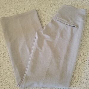 NEW Athleta Delancey Herringbone Flare Gray Pull On Stretch Pants Zip Pocket ✨️M